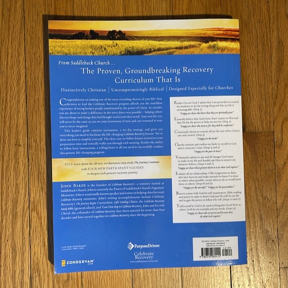 Celebrate Recovery Leader's Guide Book - NEW - Picture 3 of 4
